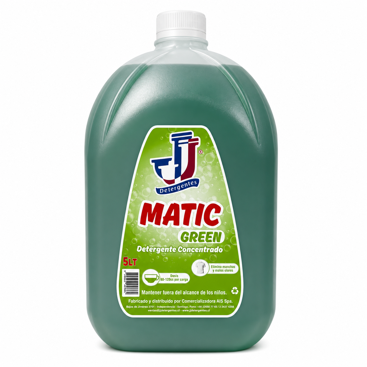 Detergente JJ  Matic Blue/Green 5L