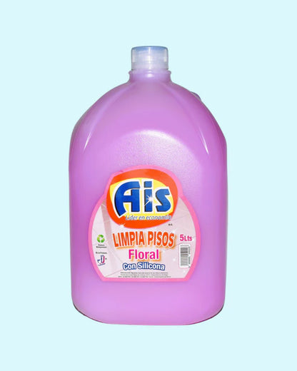 AIS LIMPIA PISO CON SILICONA FLORAL BID 5 LT