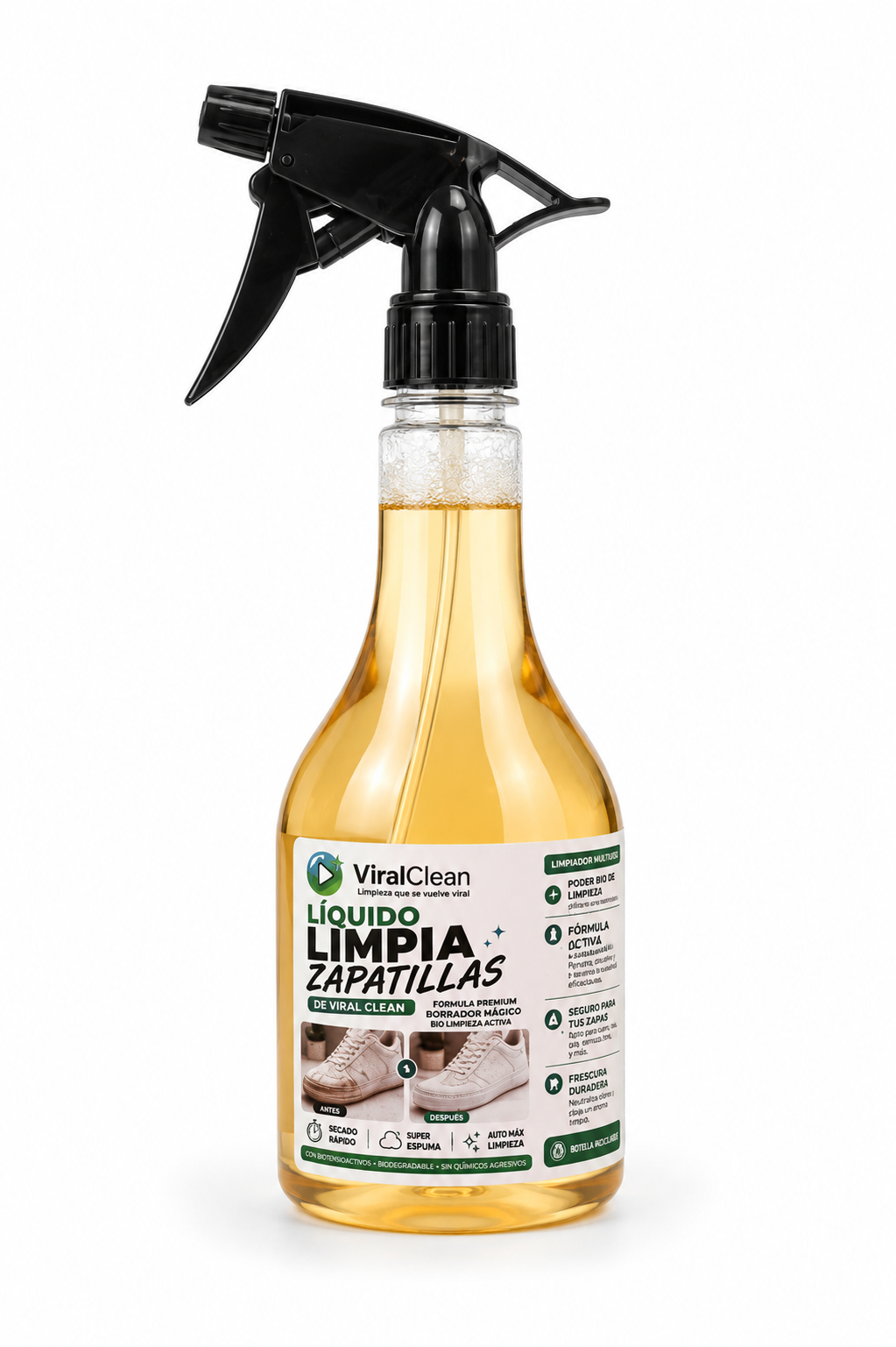 Liquido Limpia Zapatillas de Viral Clean