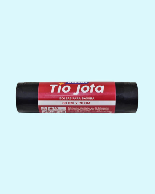 BOLSA DE BASURA TIO JOTA 50 X 70 CM ROLLO 10