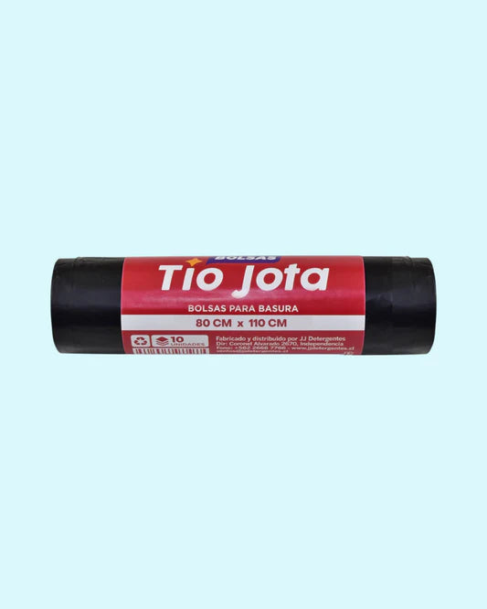 BOLSA DE BASURA TIO JOTA 80 X 110 CM ROLLO 10